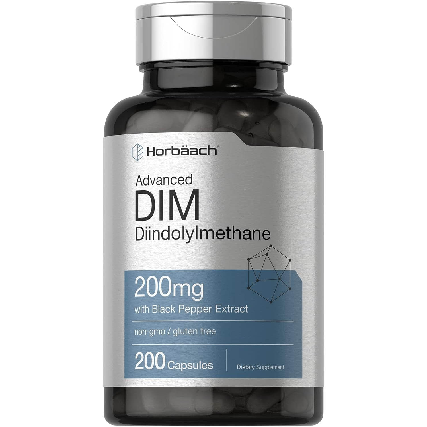 Complejo DIM 200mg Horbäach 200 capsulas Extracto Pimiento Negro