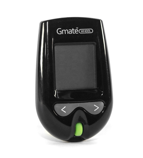 Glucómetro Gmate Wheel Kit con accesorios incluidos, medidor de glucosa en sangre portatil