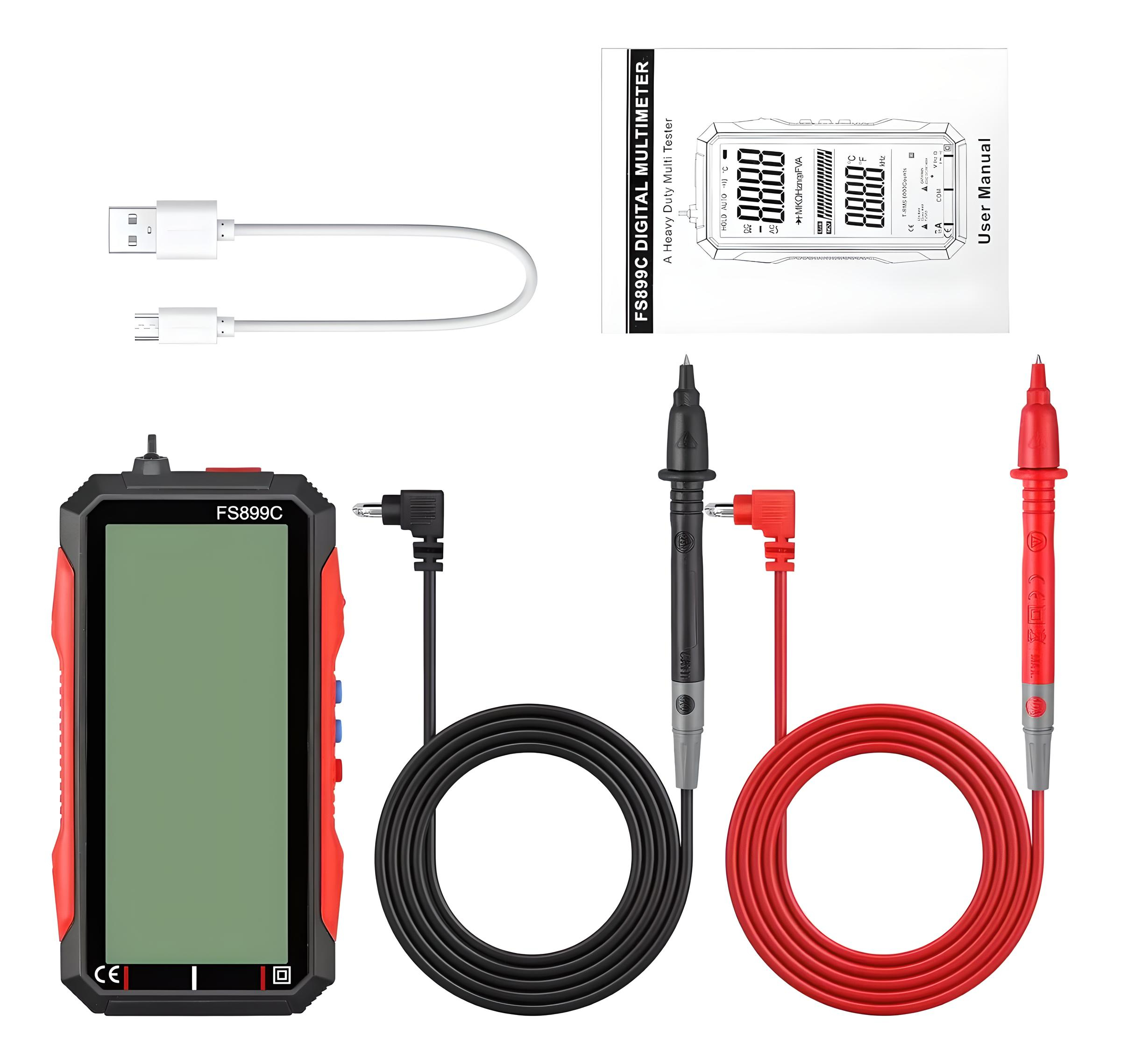 Multímetro De 6000 Cuentas Con Pantalla Digital Lcd 4.8