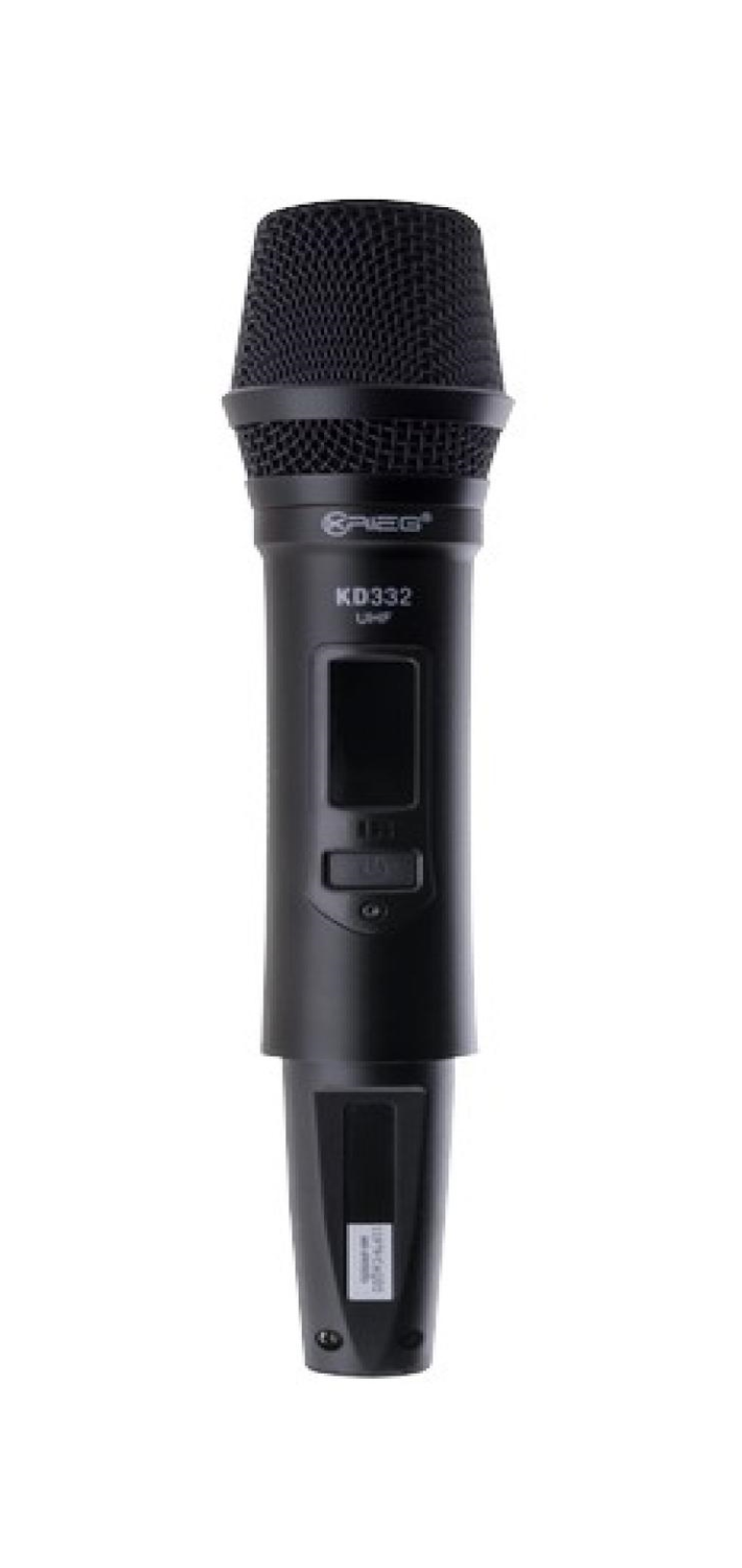 Micrófono Inalámbrico Krieg Uhf Doble Mano Mod. Kd-332