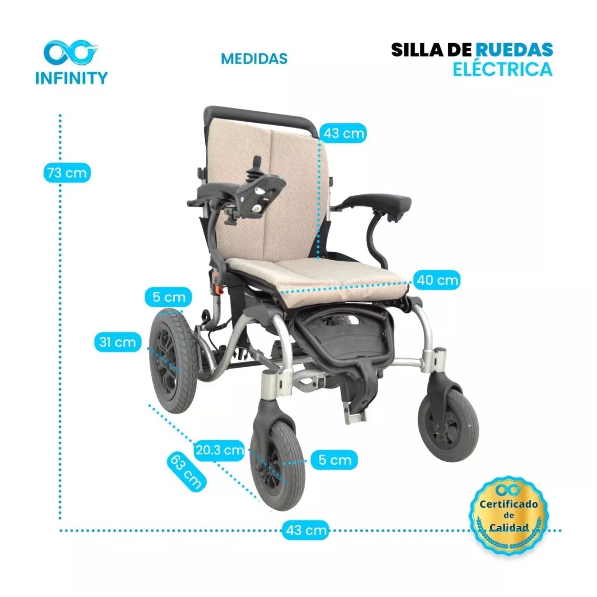 Silla De Ruedas Ultraligera De Aluminio Plegable De Lujo