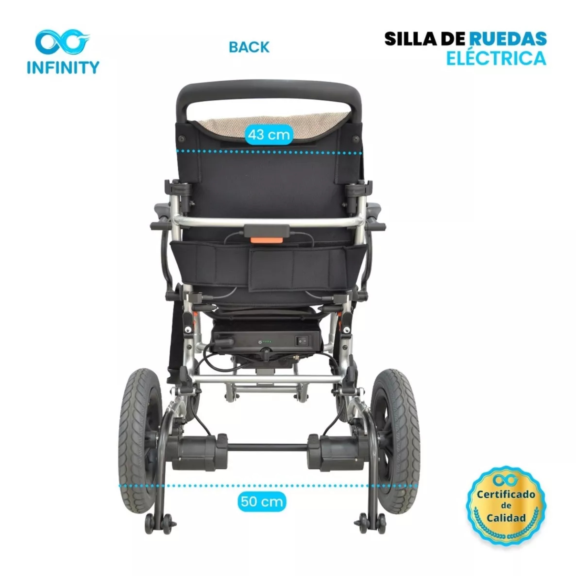 Silla De Ruedas Ultraligera De Aluminio Plegable De Lujo