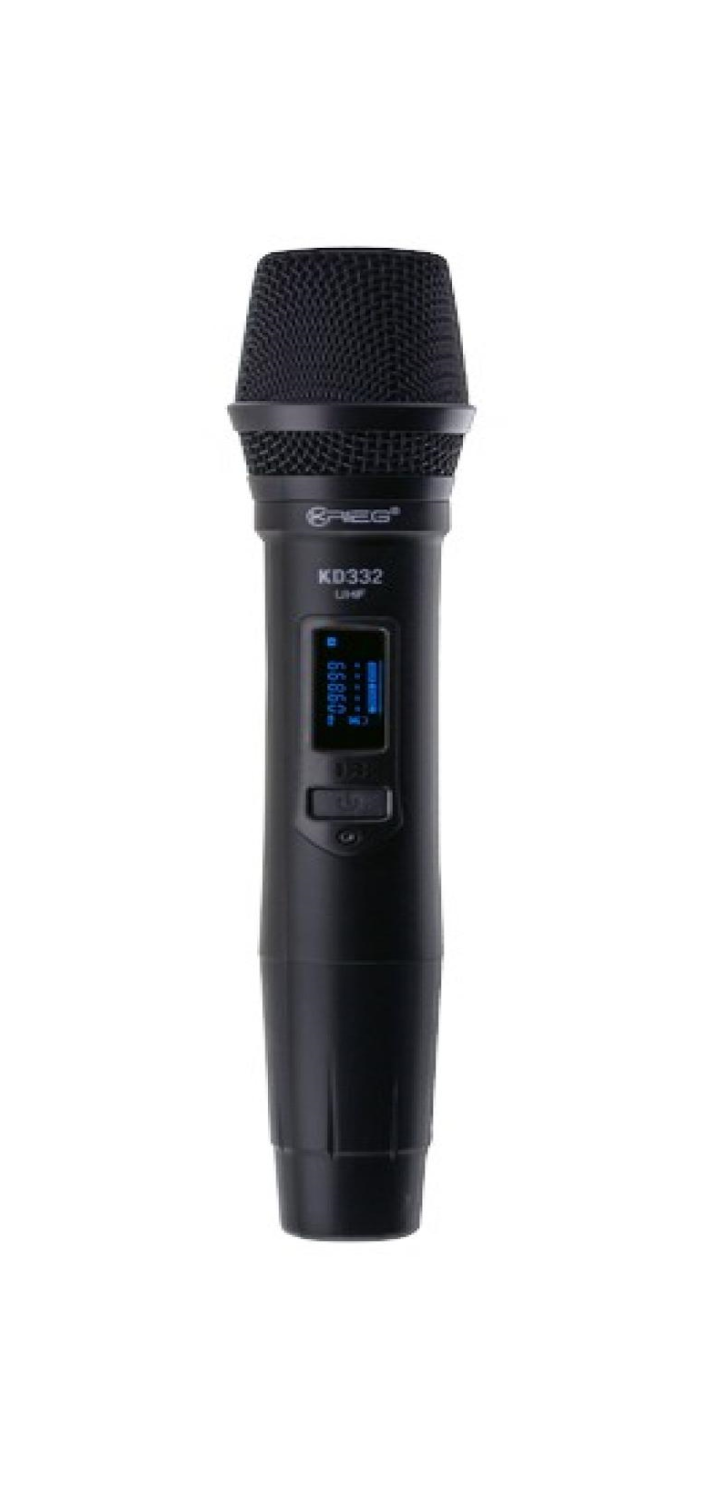 Micrófono Inalámbrico Krieg Uhf Doble Mano Mod. Kd-332