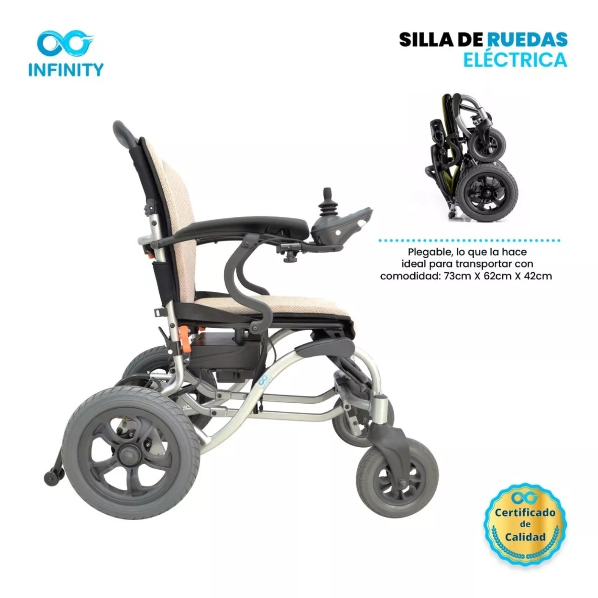 Silla De Ruedas Ultraligera De Aluminio Plegable De Lujo