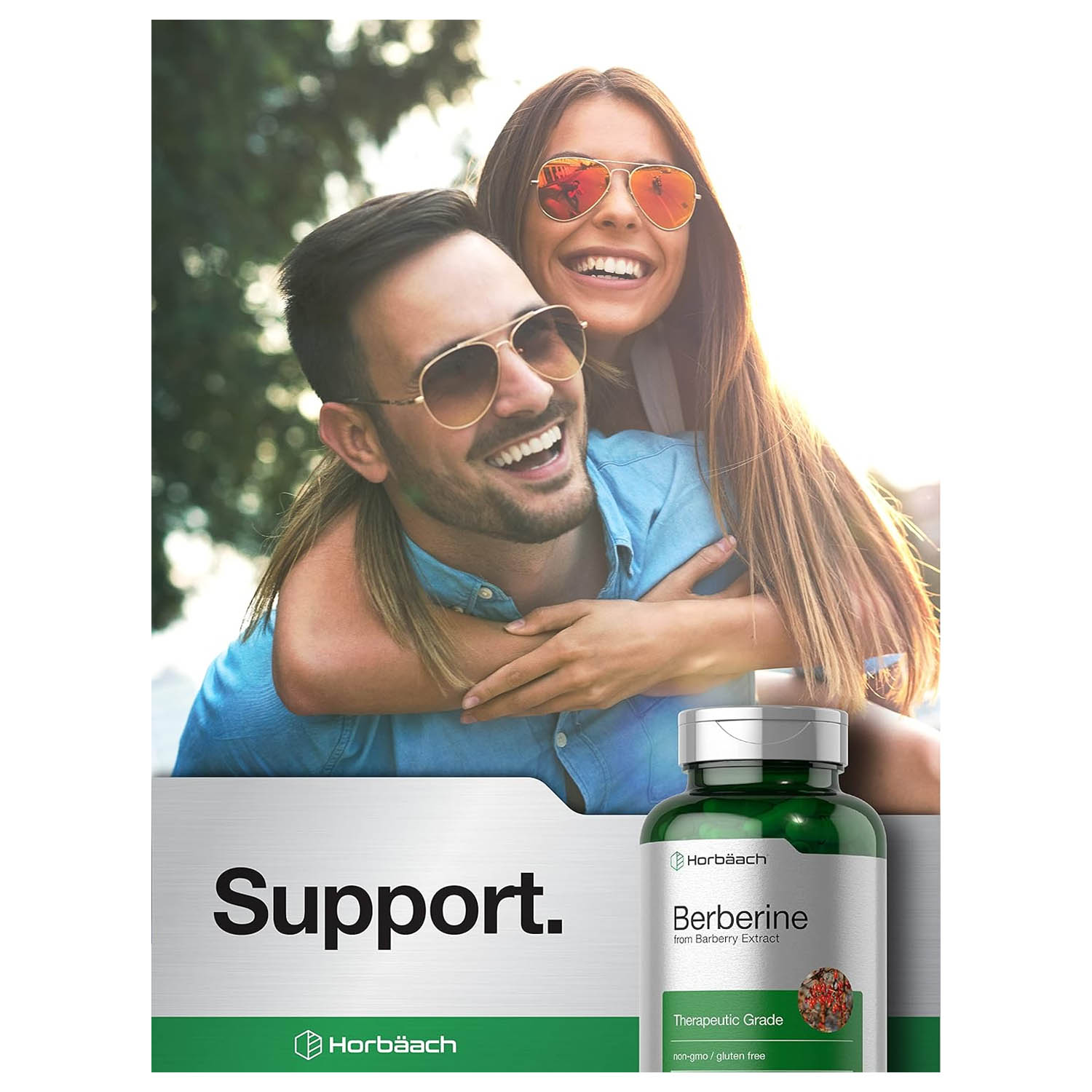 Berberina 500mg Horbäach 120 caps Extracto de agracejo ayuda al corazón