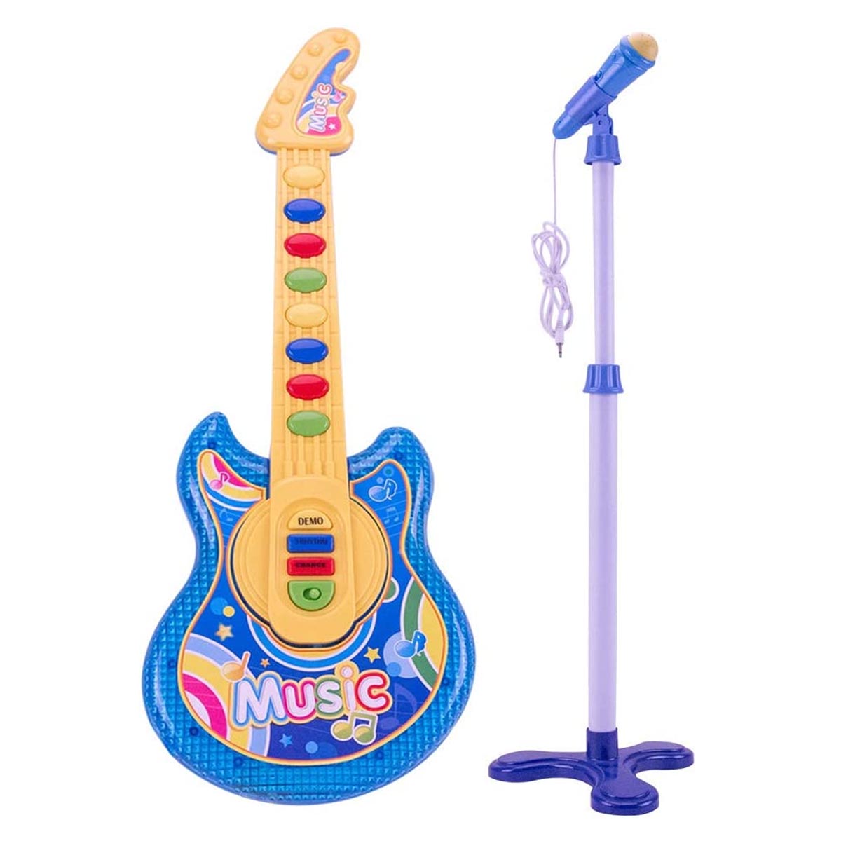 Guitarra Con Microfono Comadre Lee Para Ninos