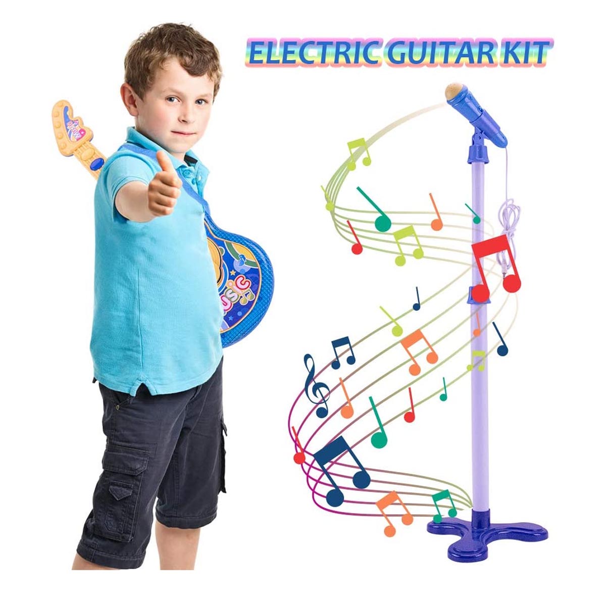Guitarra Con Microfono Comadre Lee Para Niños .