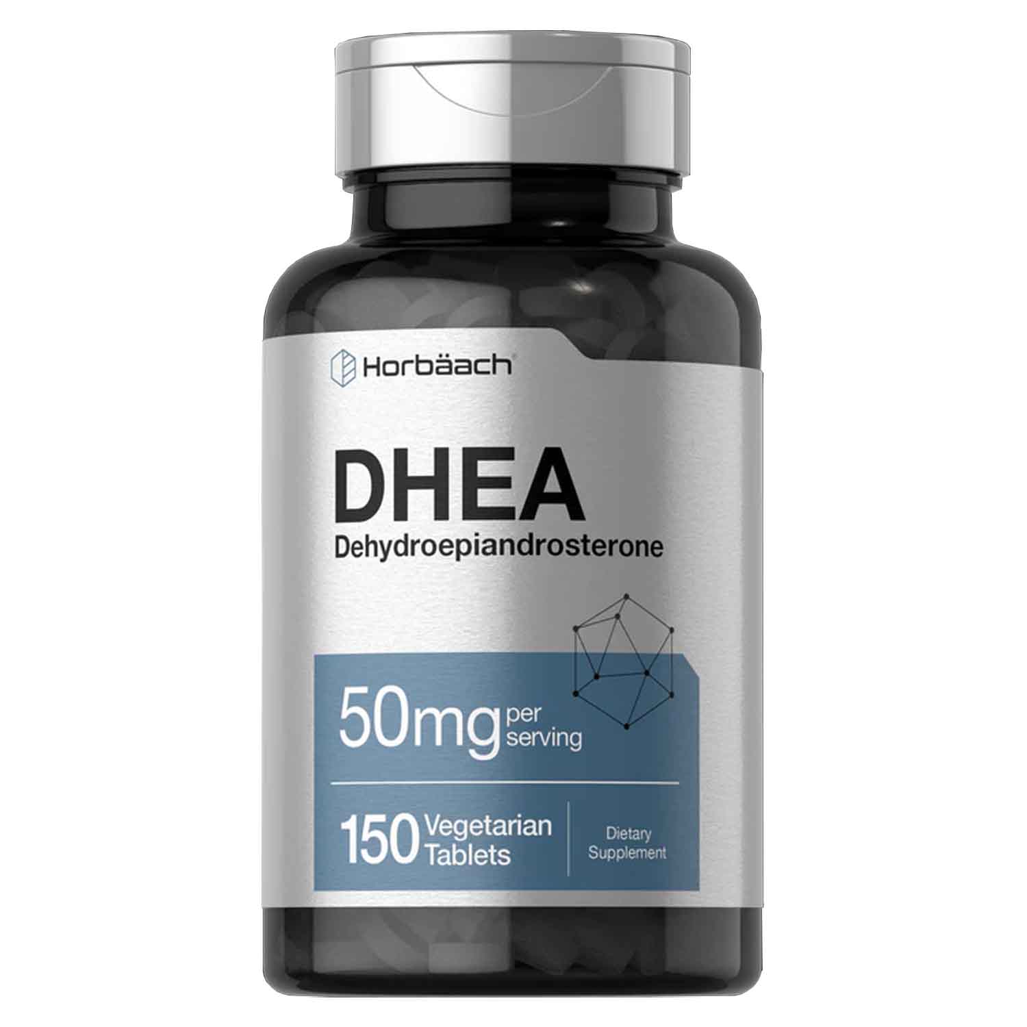 DHEA 100mg Horbäach 200 caps Suplemento Metabolismo Libido 