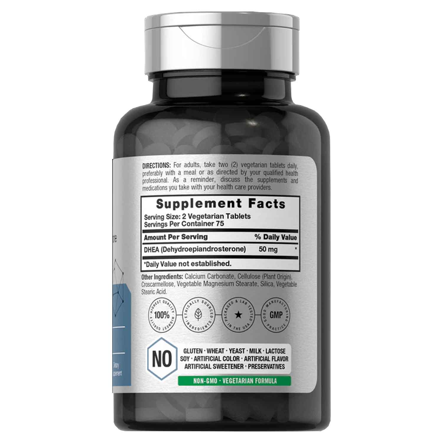 DHEA 100mg Horbäach 200 caps Suplemento Metabolismo Libido 