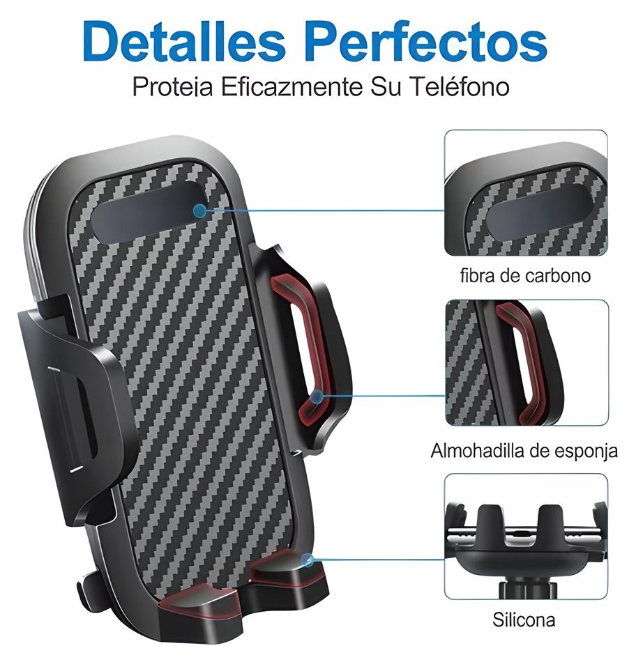 Soporte Para Teléfono Para Coche,soporte Porta Celular 3en1