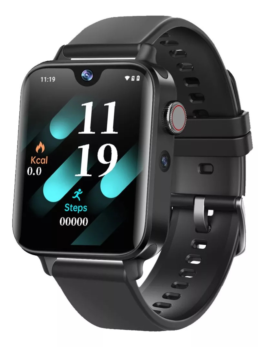Reloj Smartwatch I1 Pro Android 8.1 Wifi 4g Gps Mp3  NEGRO FRALUGIO.