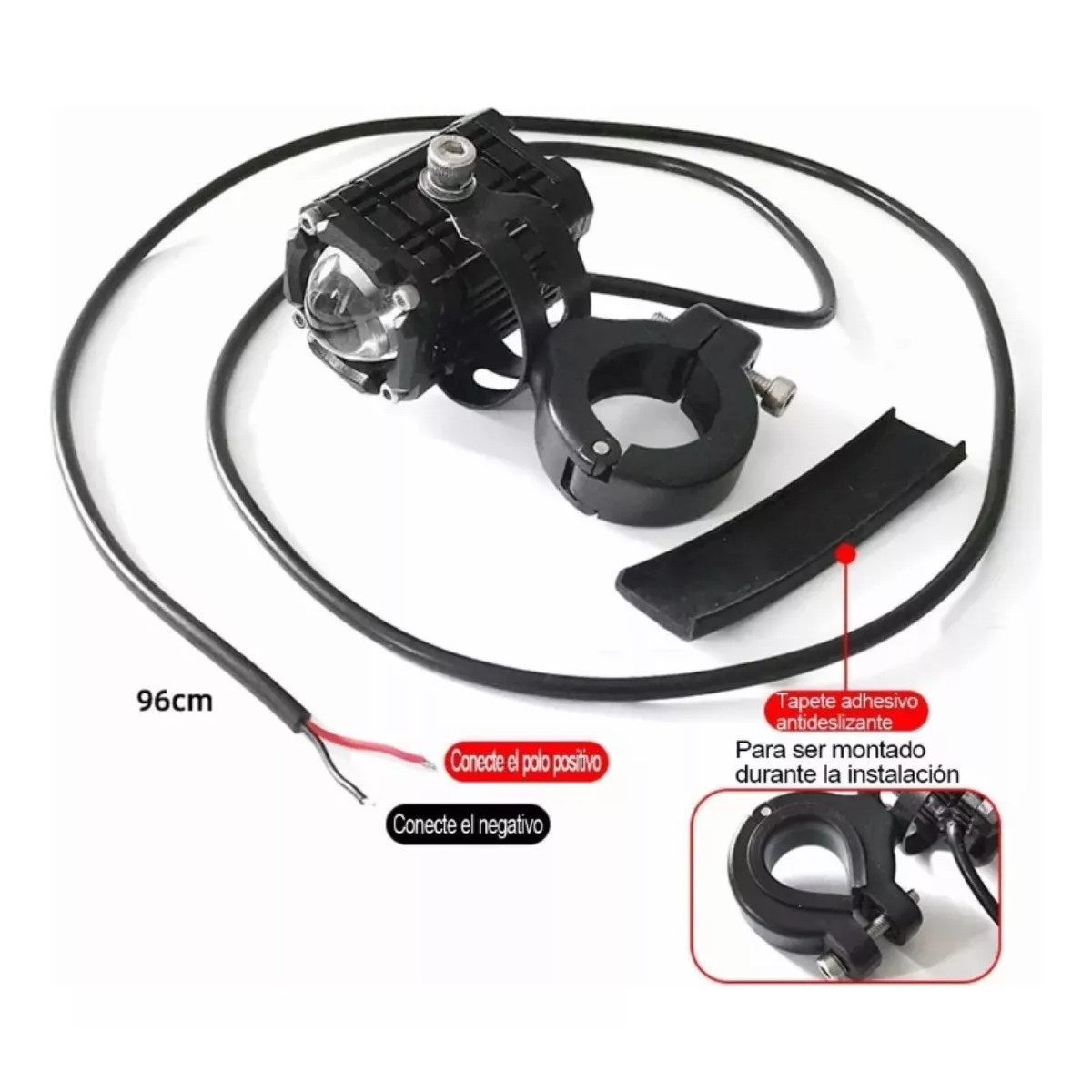 Faros De Lupa Luz Led Spot Luz Para Moto Ojo Diabólico 2pcs