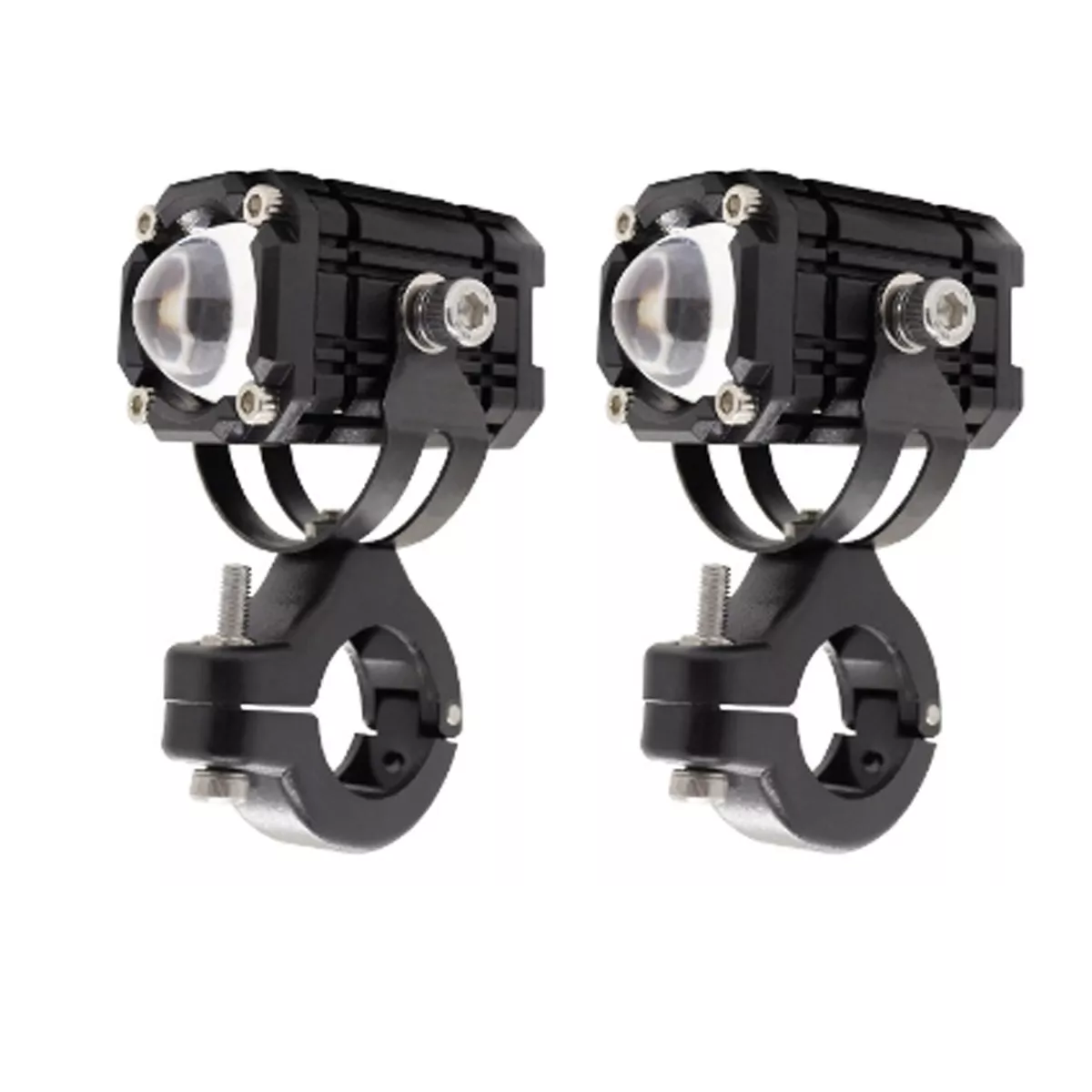 Faros De Lupa Luz Led Spot Luz Para Moto Ojo Diabólico 2pcs