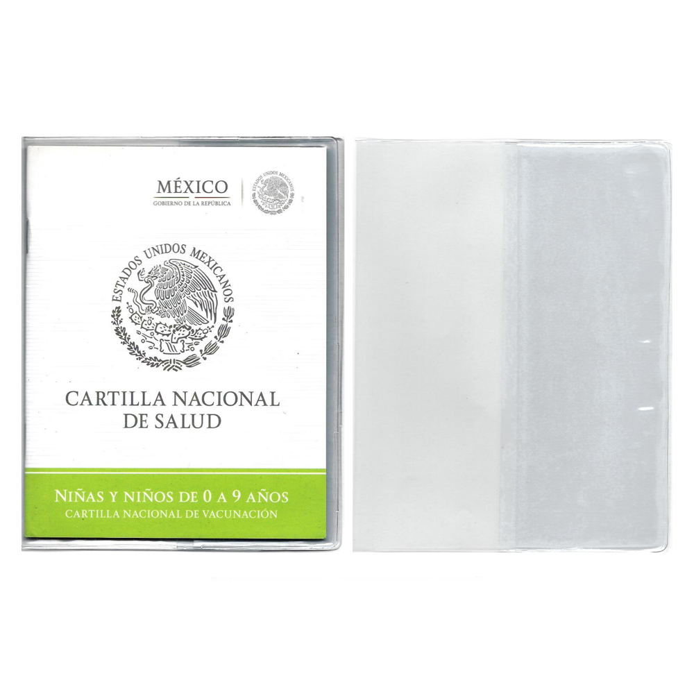 250 Forro Vinil Tarjeton Seguro Carnet Imss De 14.8x23.1cm Calibre 8