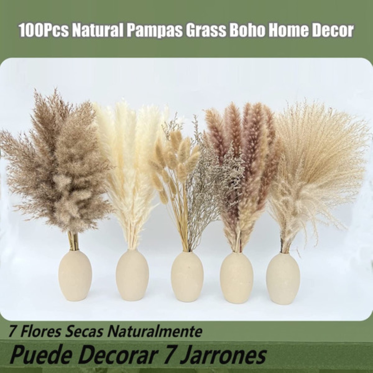 Plantas Decorativas 100pcs Pampas Secas Flores Artificiales 