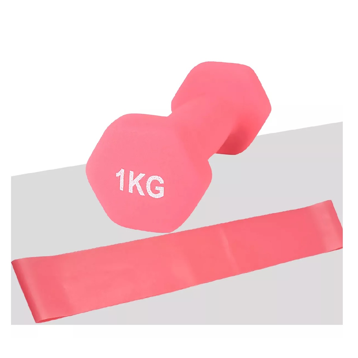 Par Mancuernas Rosas Ejercicio 1 Kg Cubierta Neopreno Entrenamient