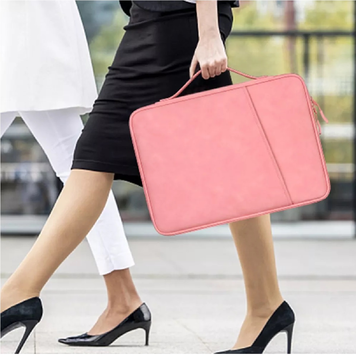 Maletin Para Laptop Impermeable Funda Para Tableta Rosa 10.8-11Plg