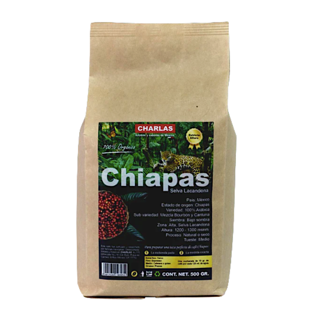 Café Chiapas Selva Lacandona Charlas Café® 100% Arábica 500 grs.