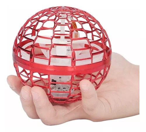 2 Pelotas Voladoras Rojas Mágicas Luces Led Giratorias Recargable