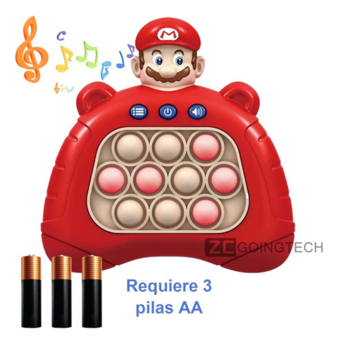 Juguete Pop It Push Antiestrés Y Educativo Español rojo mario bros