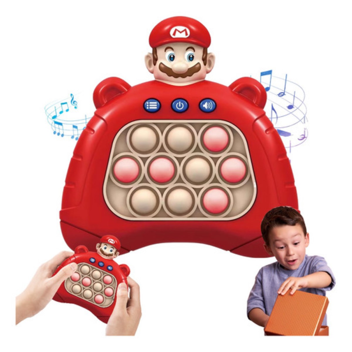 Juguete Pop It Push Antiestrés Y Educativo Español rojo mario bros