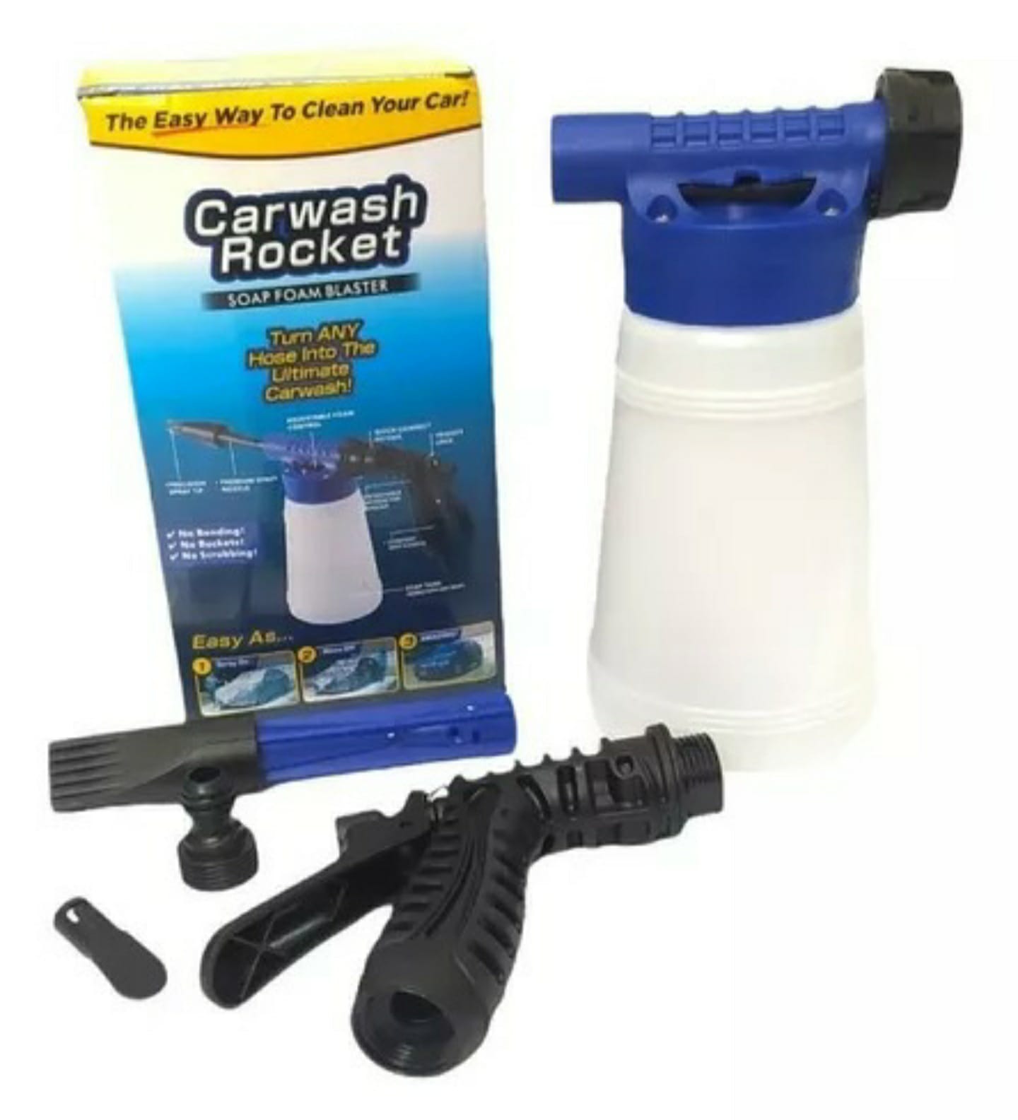 Pistola De Agua Espuma Alta Presión Lavado Limpieza De Autos.