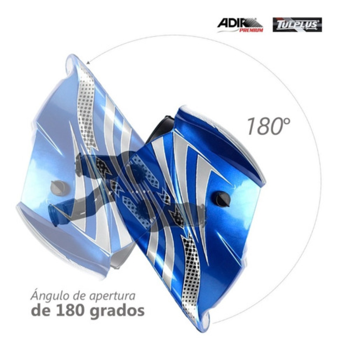 Careta De Soldar Uso Industrial Soldadura Electronica Diseño Azul