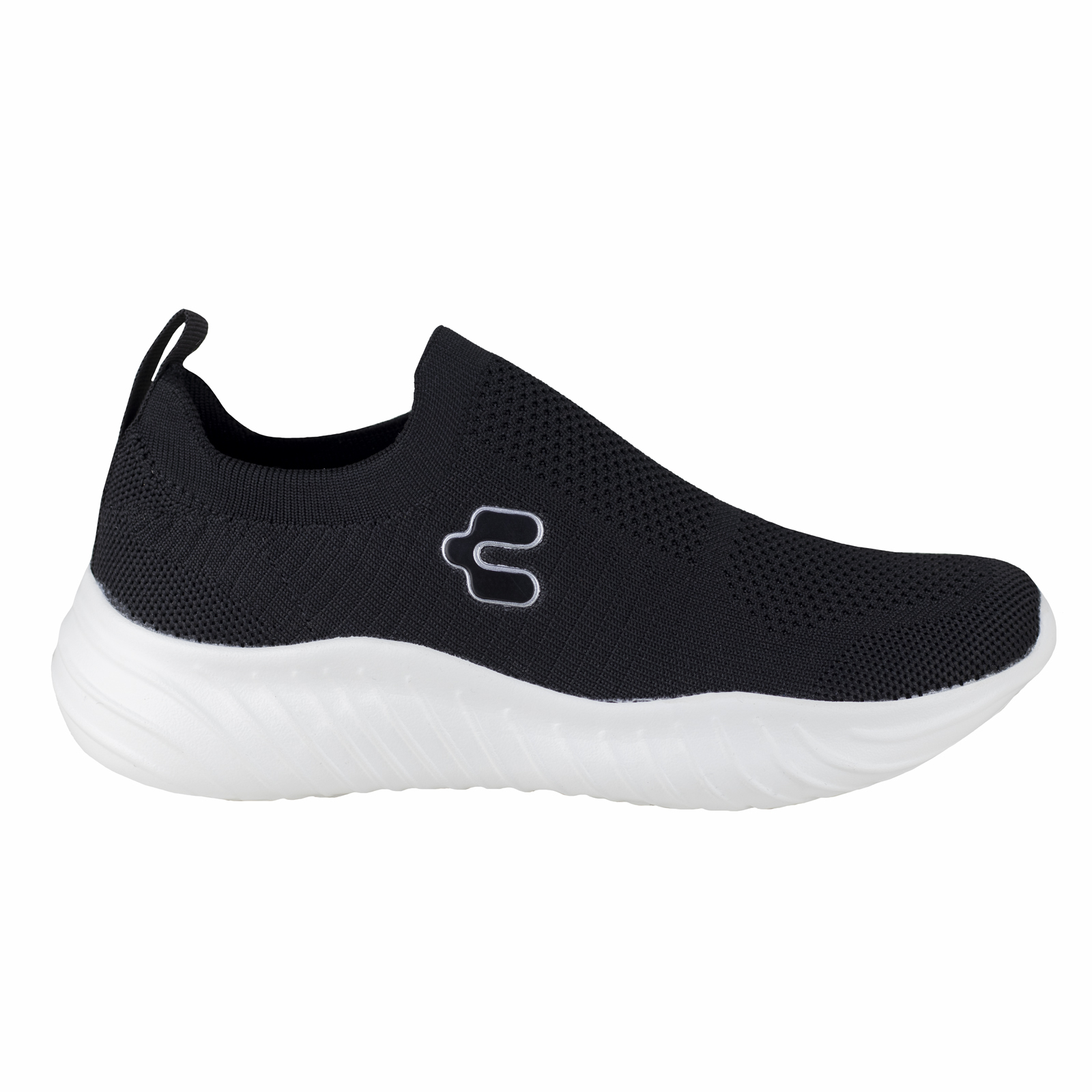 Tenis Negro Mujer Charly Estilo Calcetin 1059290 Suela Eva