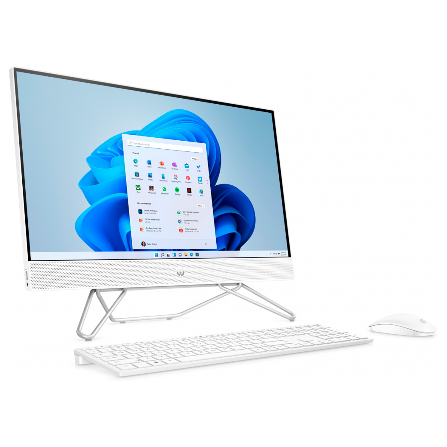 All-in-One Hp 24" Intel Core i3-1215U 4.40GHz 8GB 1TB + 256GB SSD Blanco W11H.