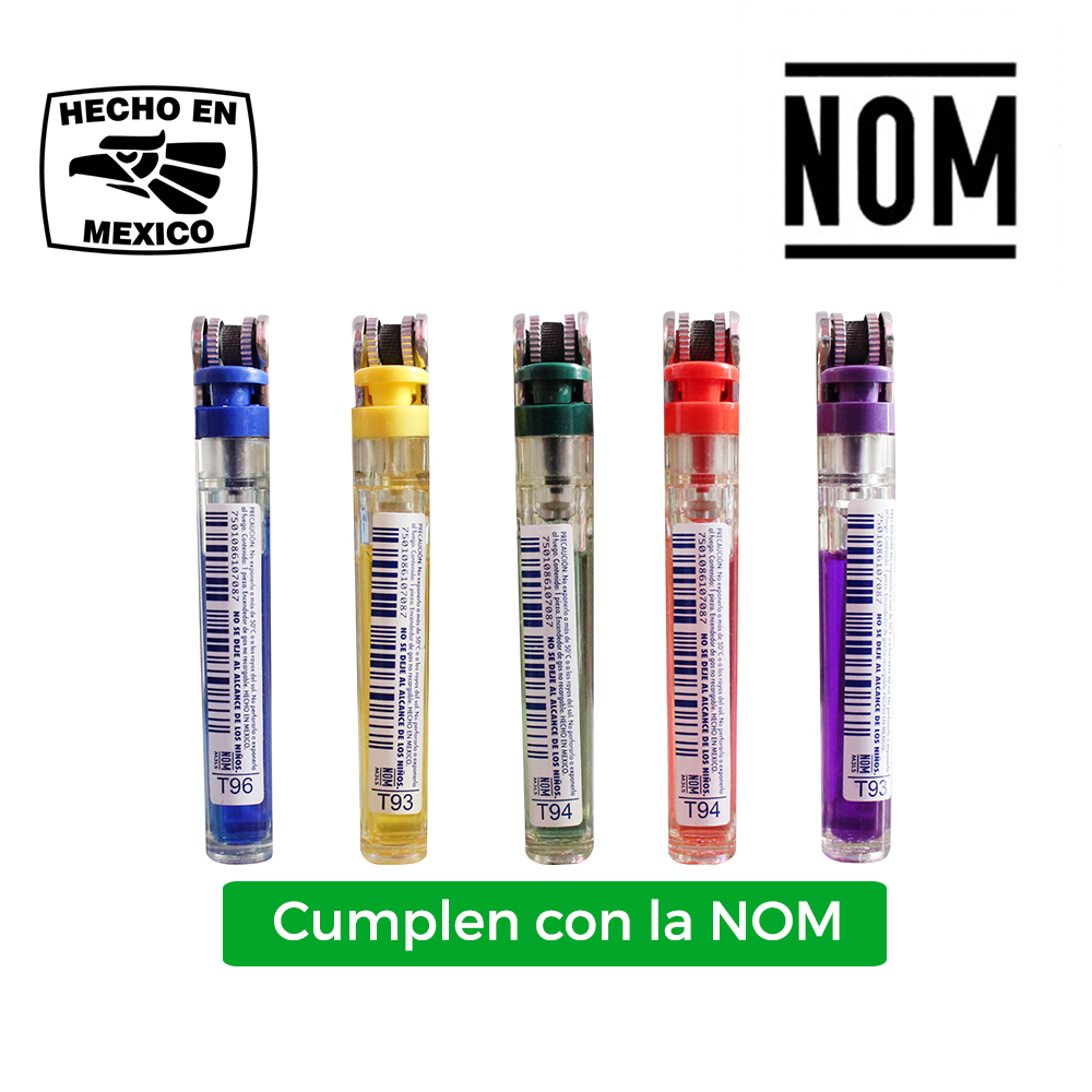 Encendedor TOKAI flama ajustable cuerpo transparente gas de color caja de 25 piezas cubre flama plata