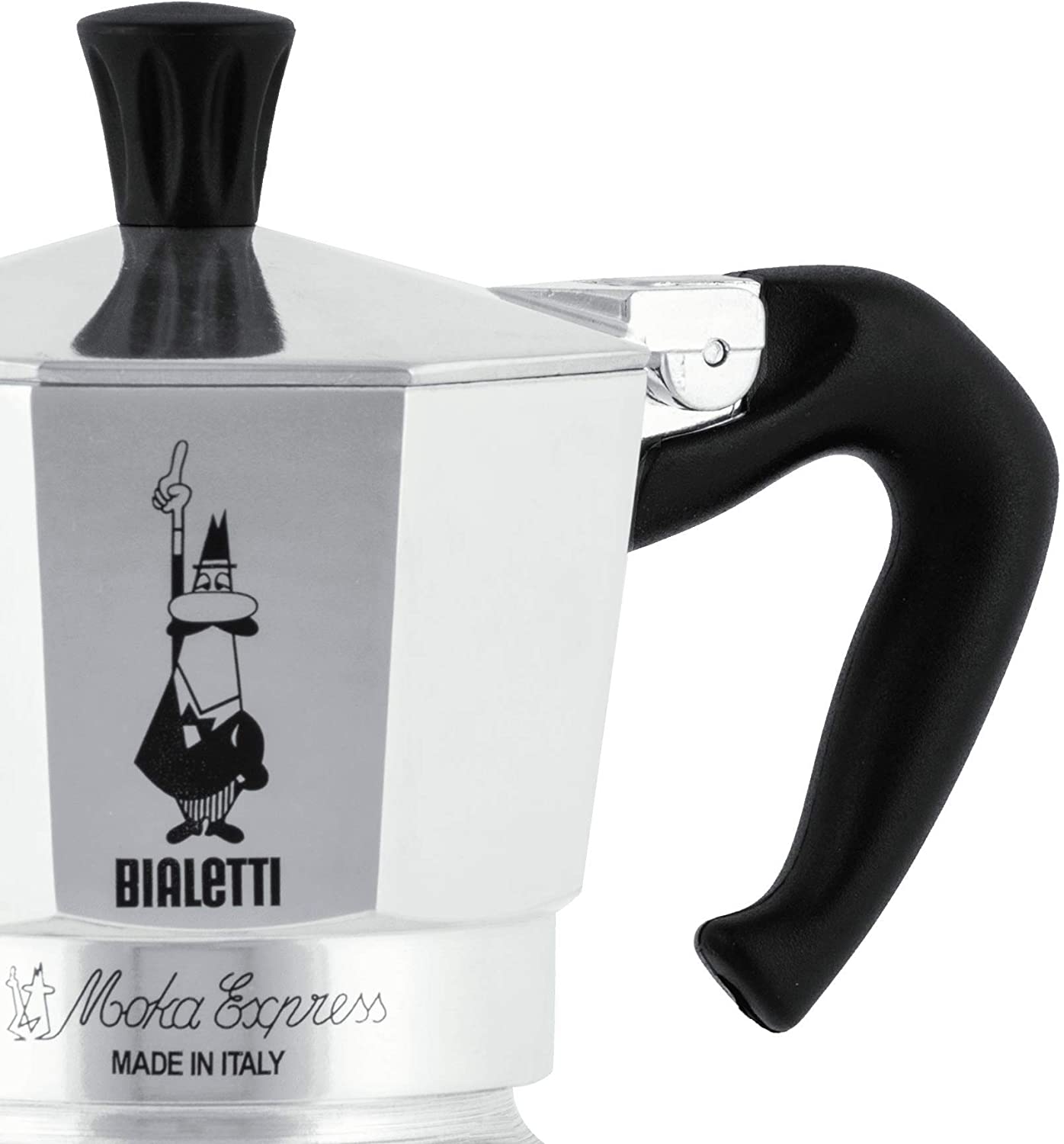 Cafetera Bialetti® 6800 Moka Express Percolator, Plateado 3 Tazas, 1