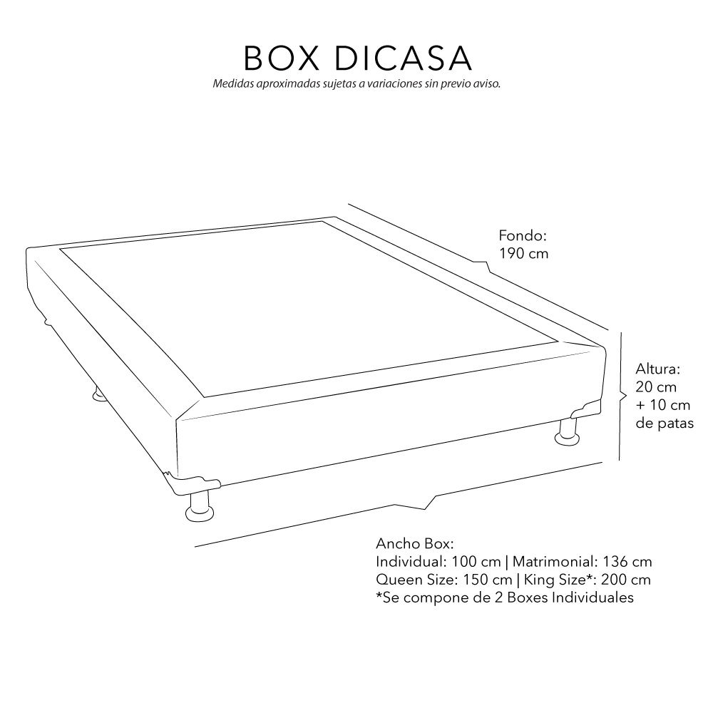 Box Matrimonial Dicasa Dolum Beige Claro