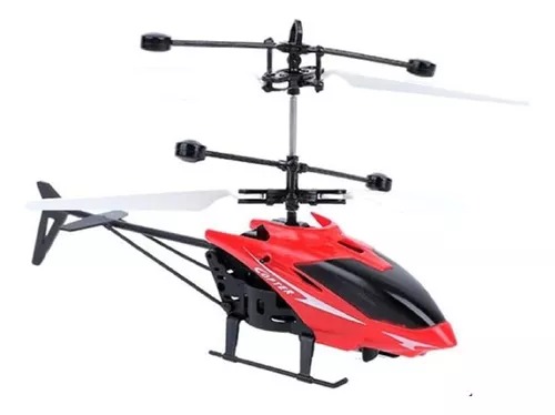 Helicóptero Rojo Lh-1804 Vuela Por Inducción Juguete.