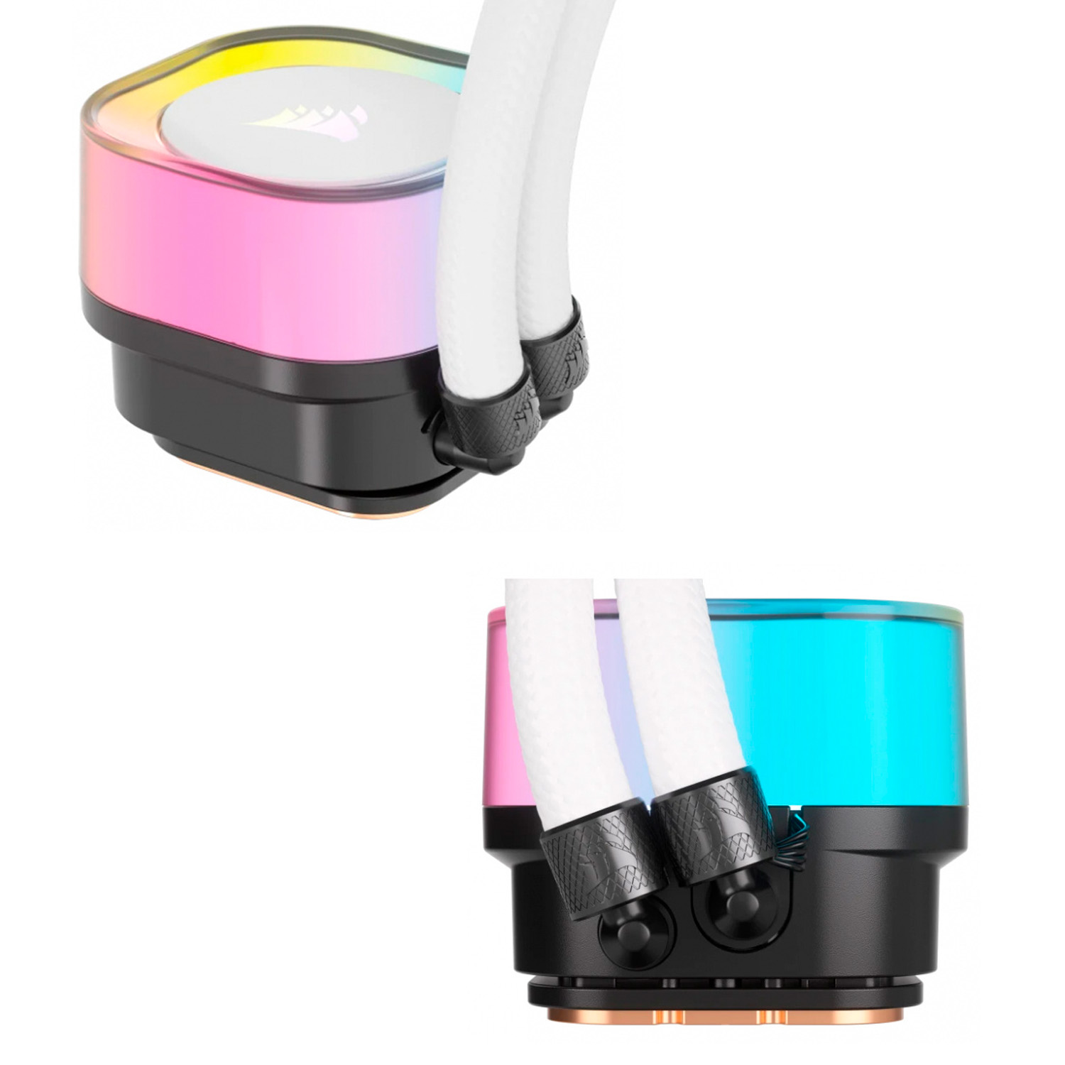 Enfriamiento Corsair ICUE Link H100i 240mm Rgb Aio Blanco.