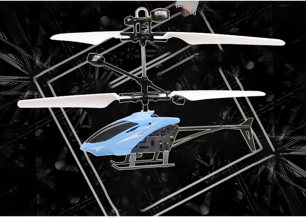 Helicóptero Azul Lh-1804 Vuela Por Inducción Juguete.