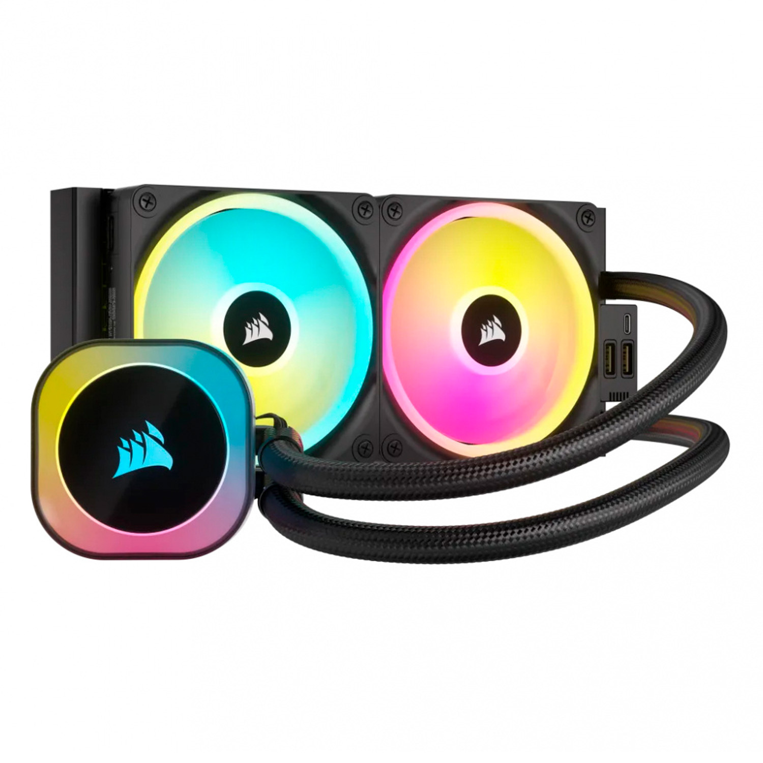 Enfriamiento Corsair ICUE Link H100i 240mm Rgb Aio Negro CW-9061001-WW.