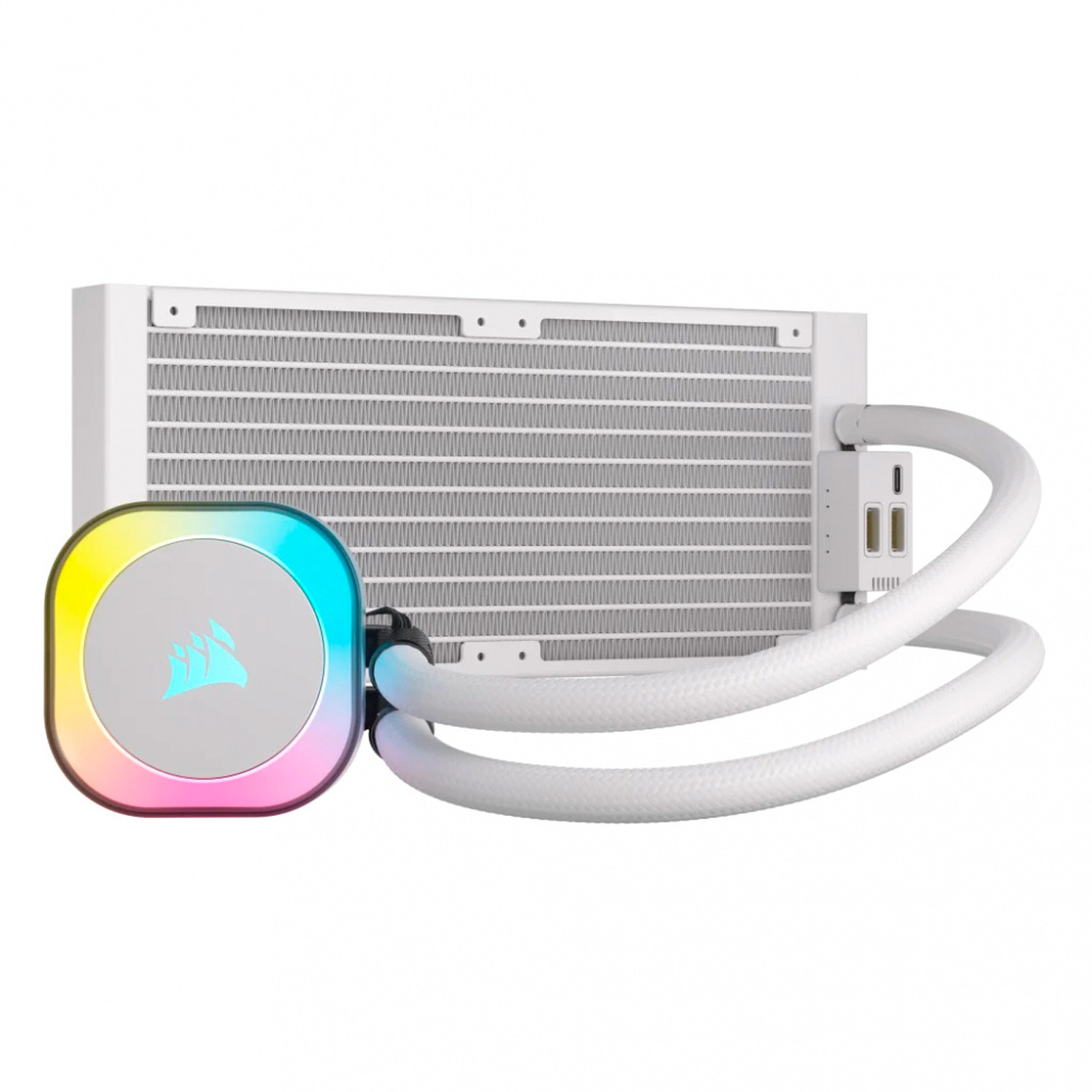Enfriamiento Corsair ICUE Link H100i 240mm Rgb Aio Blanco.