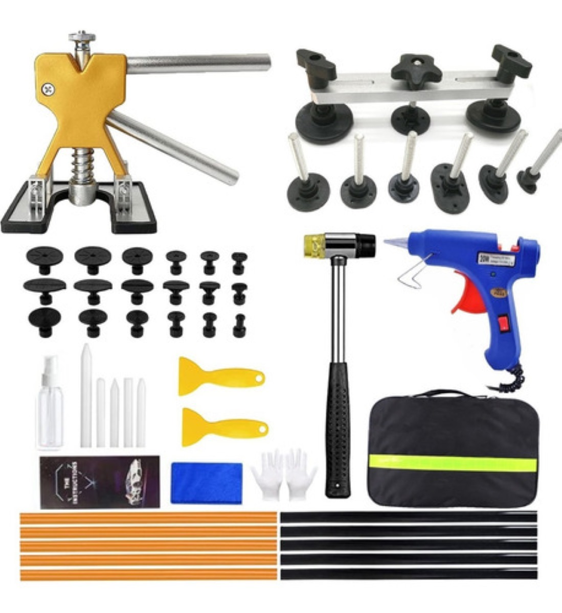 Kit Ventosa Saca Golpes De Auto 49 Pcs Ventosas Abolladuras
