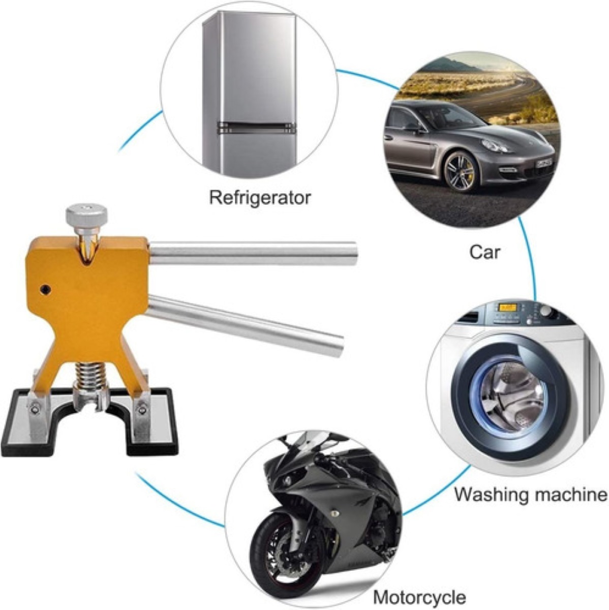 Kit Ventosa Saca Golpes De Auto 49 Pcs Ventosas Abolladuras