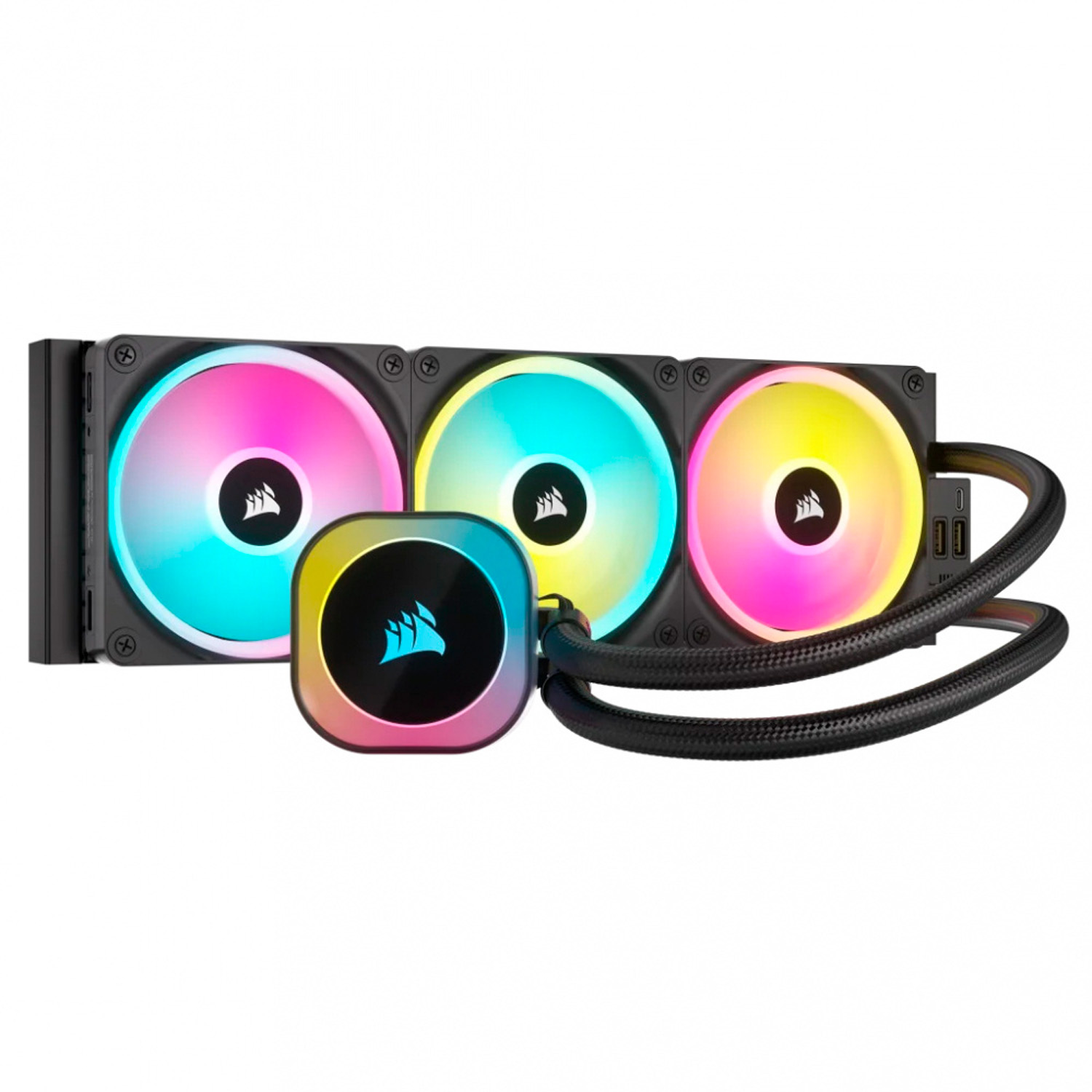 Enfriamiento Líquido Corsair iCUE Link H150i Rgb Aio 3x 120mm Negro.