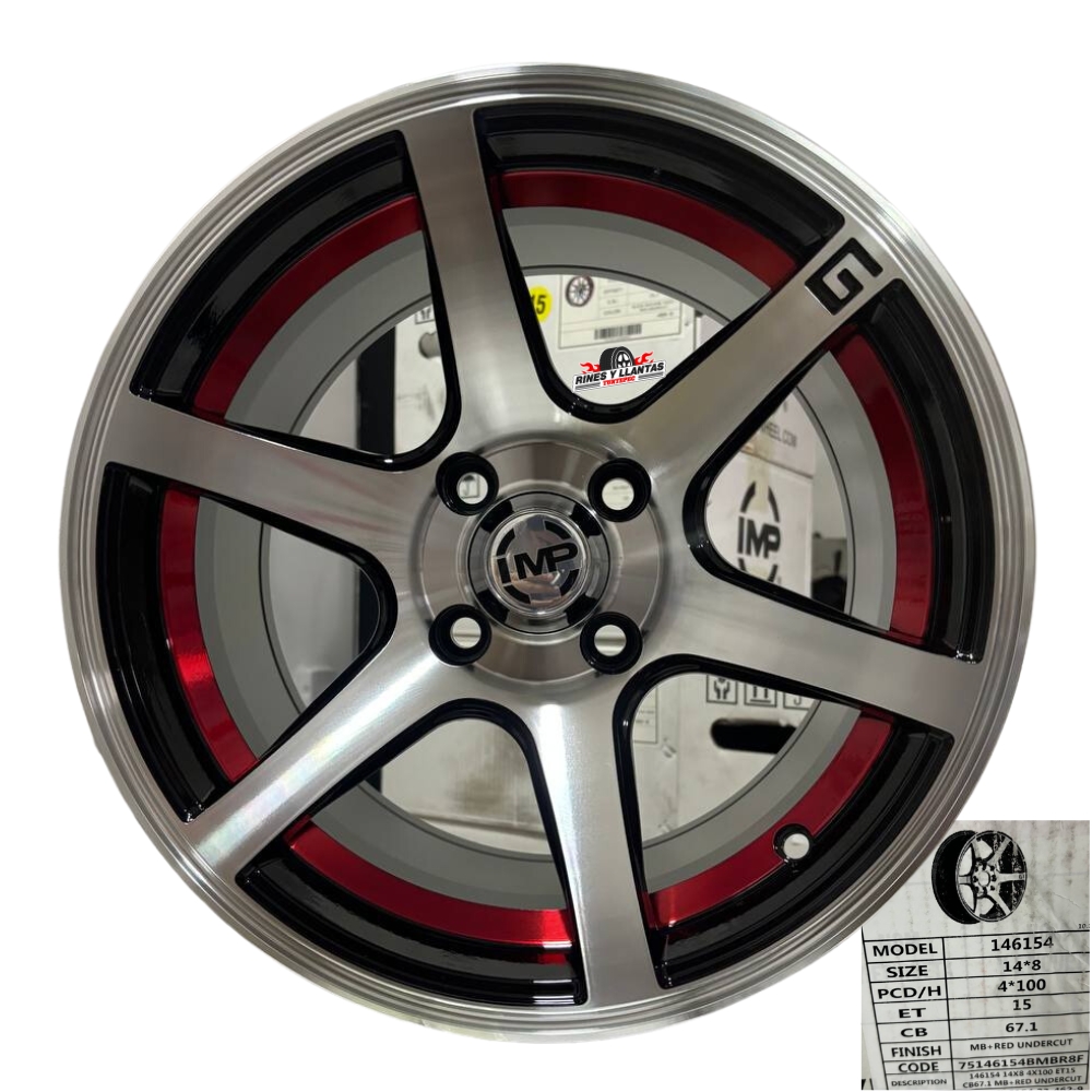 Rines 14 Deportivos 4/100 Beat Spark Tsuru Chevy Gol Aveo Pointer