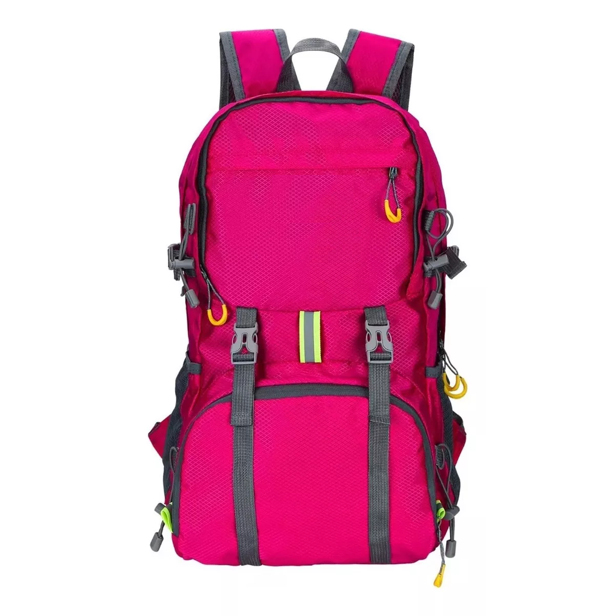 Mochila De Senderismo Para Acampar Impermeable Plegable 35l Red Purple