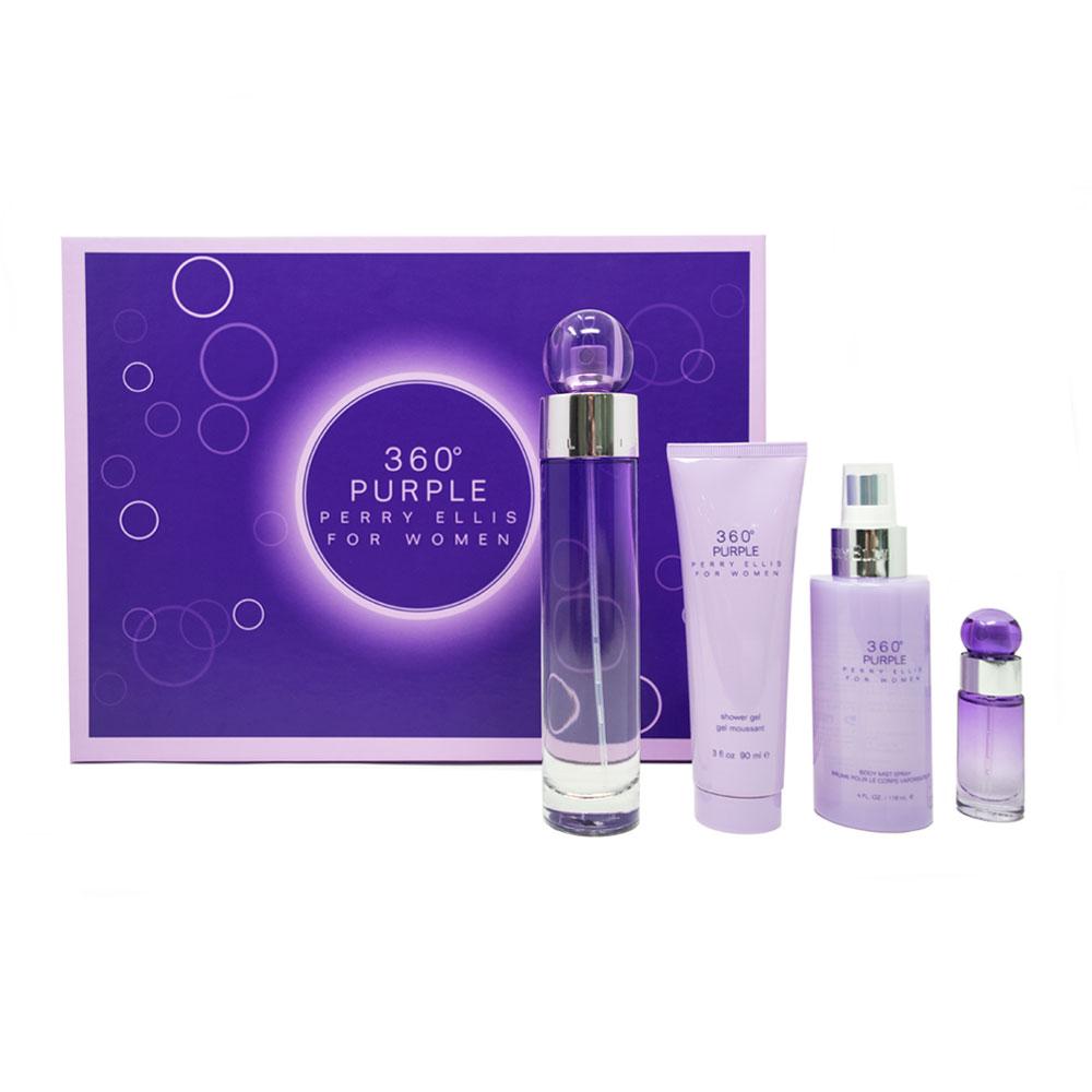 Set de mujer Perry Ellis 360 Purple 4 pzs