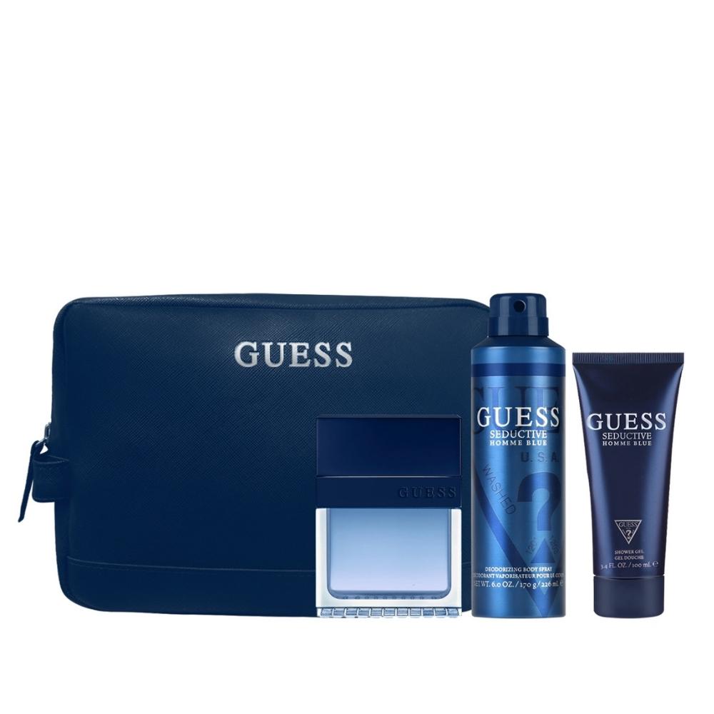 Set de hombre Guess Seductive Homme Blue de 4 pzs