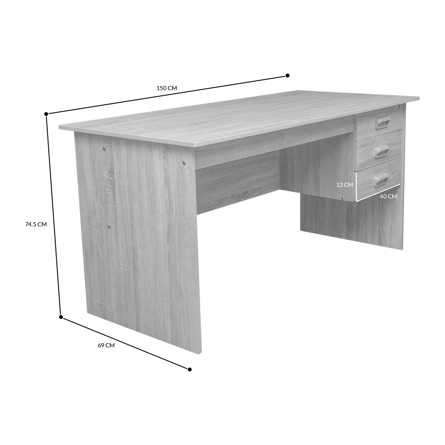 Escritorio Minimalista Bossa Wanda Café.