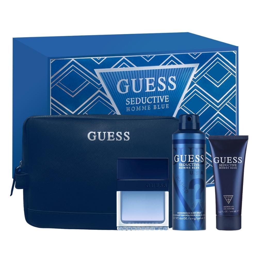 Set de hombre Guess Seductive Homme Blue de 4 pzs