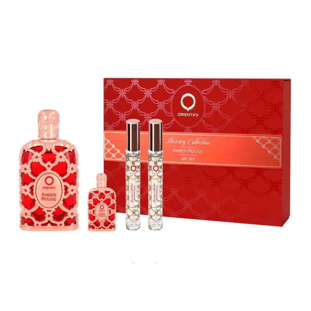 Set unisex Orientica Amber Rouge 4 pzs