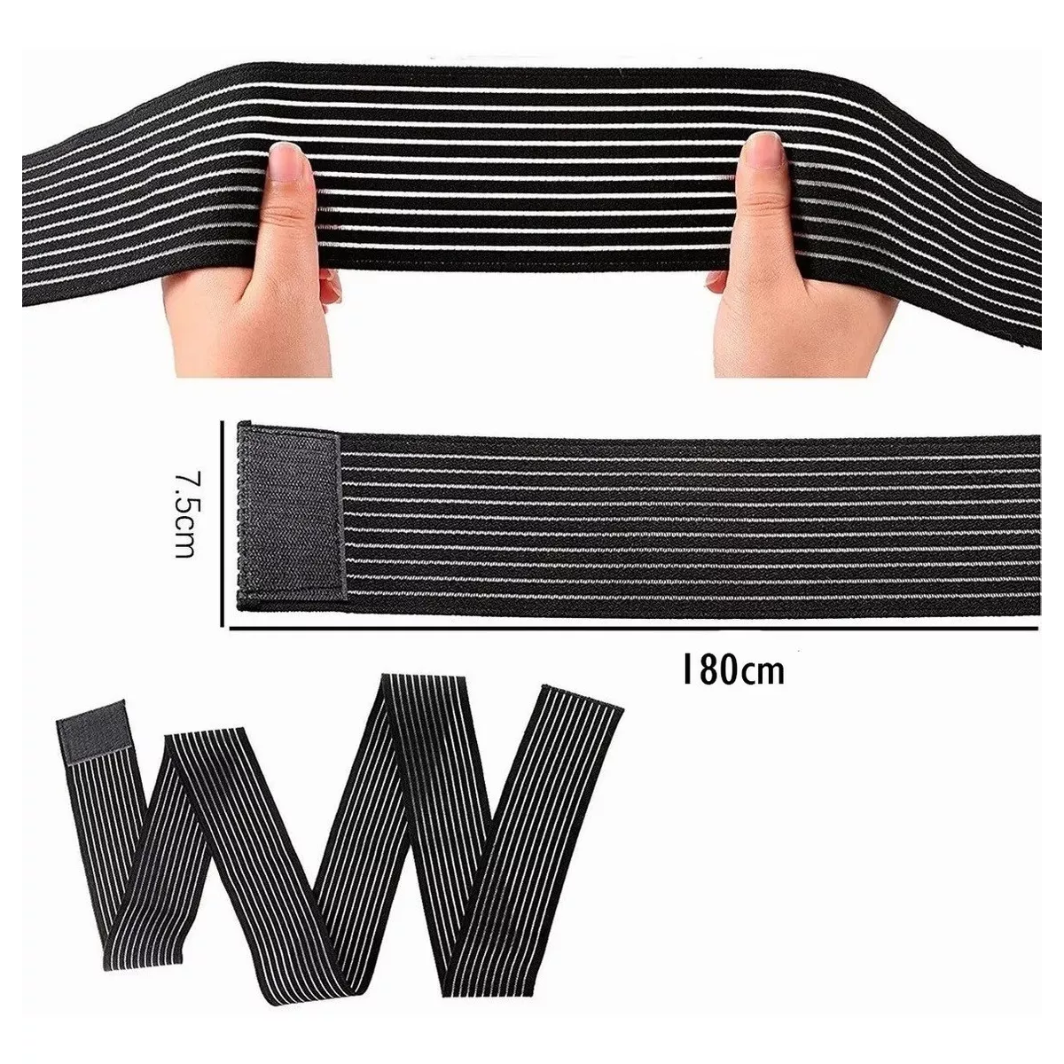 Par Vendas Para Elasticas Rodillas Gym Ajustable Crossfit