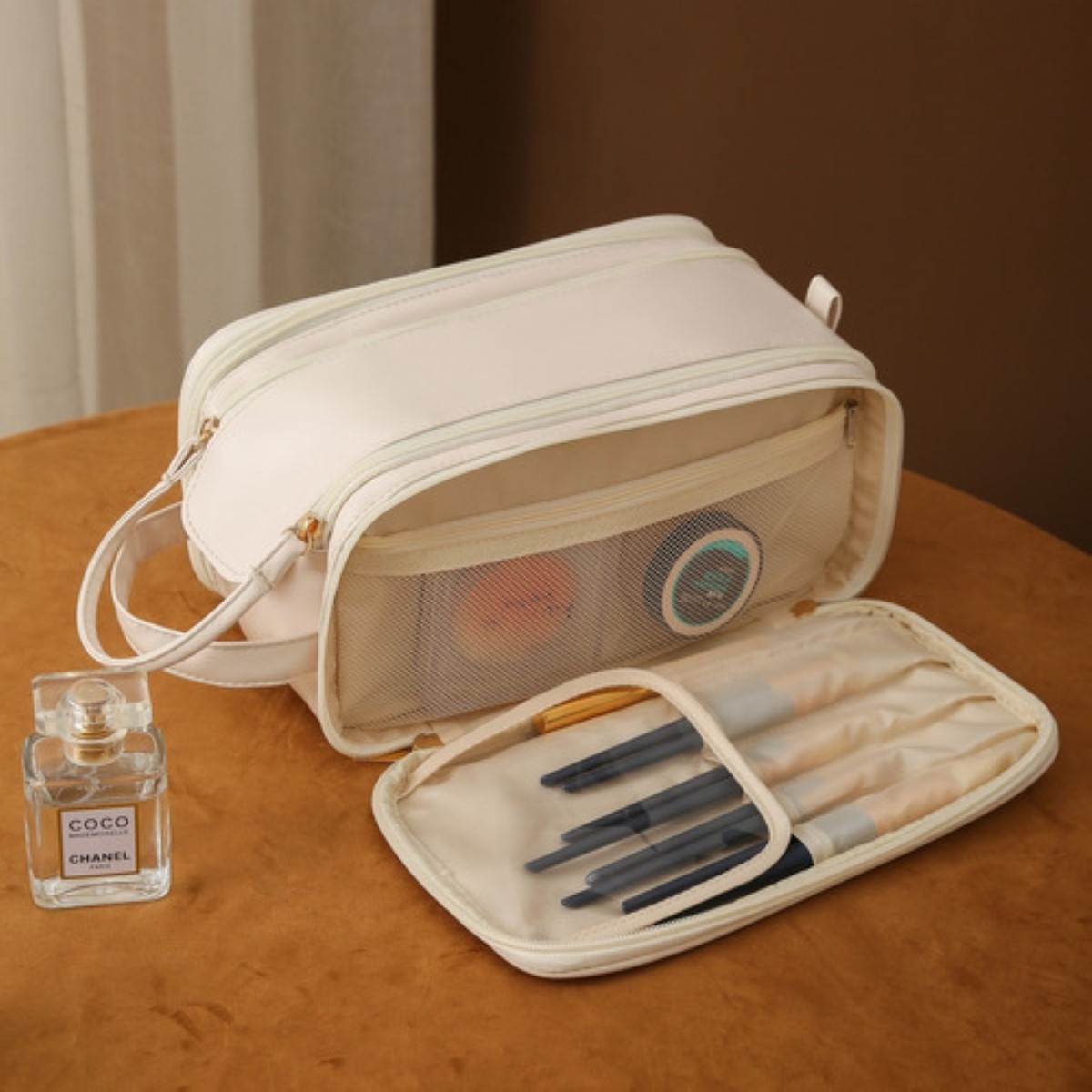 Neceser Cosmetiquera Profesionale Bolsa Para Mujer De Viaje negro