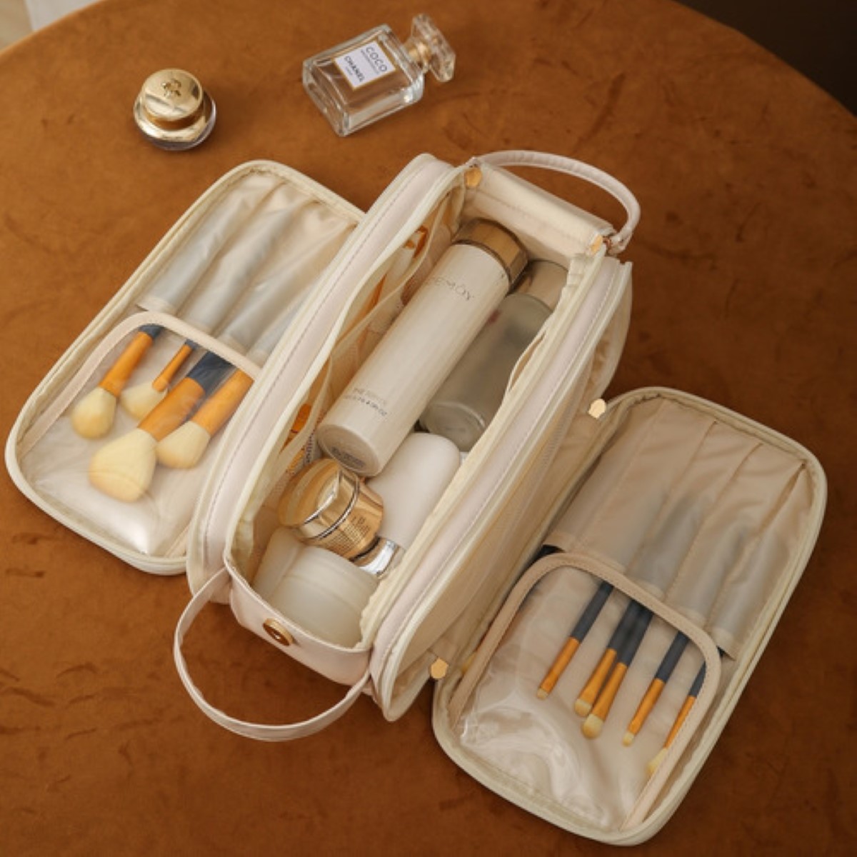 Neceser Cosmetiquera Profesionale Bolsa Para Mujer De Viaje negro